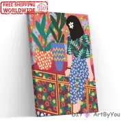 Paint By Numbers Kit Woman Abstract Wall Kids Acrylic Art Beginner DIY Decor Oil
