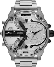 [Diesel] Mr. Daddy 2.0 Men's Watch with Oversized Chronograph Watch Dial and Stainless Steel, Silicone or Leather Band