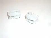 ICR 3505-9997-153 SMALL CERAMIC EGG SHELL ANTENNA END INSULATOR PAIR 2PC SET