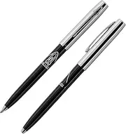 Fisher Space Pen Cap-O-Matic Space Pen, Chrome Cap with Space Shuttle Imprint, Black Barrel (S294), Black/Chrome