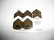GI Joe Figure Club 12" 1/6 Scale 40th Replacement RANK DECAL INSIGNIA #1 HASBRO