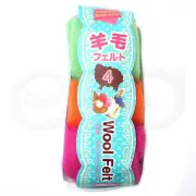 Daiso 21g Dyed Color roving Wool felt For Needle Felting Hand Spinning set#4 NEW