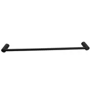 Barelli 600mm Matte Black Ambiente Single Towel Rail - 600mm