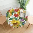 Round Table Cover Thicker Table Decor Cloth Sunflower Tablecloth Dining Room