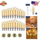 Dimmable 4W Amber LED B11 Chandelier Bulbs - 330 Lumens, E12 Base Innovation