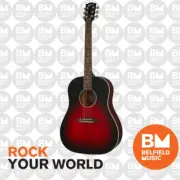 Gibson Slash J-45 Acoustic Guitar Vermillion Burst w/ Pickup & Hardcase