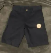 BOYS SIZE 22 WONDER NATION SCHOOL UNIFORM SHORTS NAVY BLUE