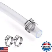 DAVCO 3/4" ID - 5 ft Clear Vinyl Tubing, Low Pressure Flexible PVC Tube, Heav
