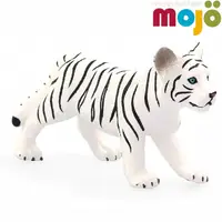 在飛比找PChome24h購物優惠-Mojo Fun動物模型-小白老虎(站姿)