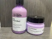 L'OREAL PROFESSIONAL LISS UNLIMITED SHAMPOO 300ML + MASQUE 250ML NEW