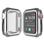 ZUSLAB Apple Watch 7 41mm Case, Protective Soft Slim Cover with Build-in Screen Protector for Series 7 - Silver