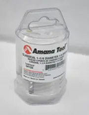 Amana Tool Classical 1-1/4" Dia x 1/4" Shank 54102 Carbide Router Bit 13/64"