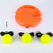 Single Solo Tennis Trainer Set Training Practice Rebound Balls w/ 3 String Balls