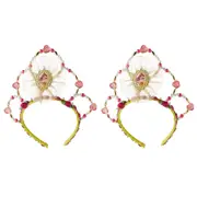2PK Disney Beauty And The Beast Belle Beaded Tiara Headband Costume Accessory