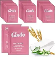 Gisdo 50 Pcs Fragrance Free, Plant Based Wet Wipes, Aloe Vera for Butt, Hands, Face Cleaning, Sufficient Quantity, Individual Wrapped, Portable Size, Ideal for Daily Use