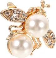 [FRCOLOR] Rhinestone Bee Shoe Clips with Pearl Accents Elegant Shoe Decoration Charms for Weddings Parties Birthdays and Special Occasions Stylish and Unique Design