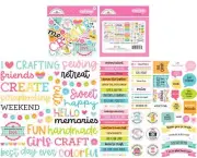 Doodlebug Odds & Ends Chit Chat Die-Cuts-Cute & Crafty - 2 Pack
