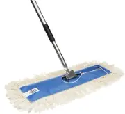 Ergonomic 18" Cotton Dust Mop with Adjustable Handle for Effortless Cleaning