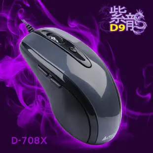 【A4 TECH 雙飛燕】D-708X紫龍有線遊戲滑鼠