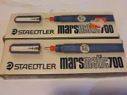 2 Staedtler Mars Vintage Marsmatic 700 Technical Pen (700N 045) 070 2.5 no ink
