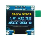 0.96" Yellow &Blue I2C IIC 128X64 OLED Serial LCD LED Display Module for Arduino