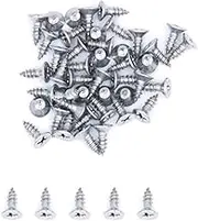 500X NUZAMAS 2G*13 304 Stainless Steel Self-Tapping Screws Cross Flat Countersunk Head Miniature Wood Screws (ST2.2 * 13)
