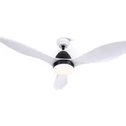 48'' Ceiling Fan Light Remote Control Ceiling Fans White 3 Blades