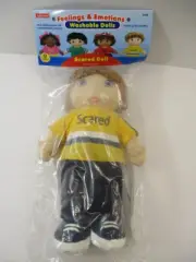 Lakeshore Feelings and Emotion Soft Doll NEW SEALED 12" Scared Washable Plush