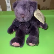 RUSS Bears From the Past Purple Mauve TEDDY Bear 8” Plush #1836 With Tag