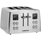 4 Slice Compact Bread Toaster 7 Shade Settings Removable Crumb Tray Stainless