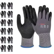 Gasoline Premium Micro Foam Nitrile Safety Work Gloves -15 Gauge Coated Nylon &