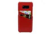 For Samsung Galaxy S8 PLUS Case,Handmade Genuine Leather Fashion Cover,Red