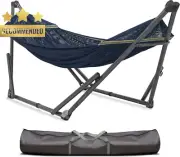 Uniki Adjustable Foldable Hammock Stand 550 lbs Capacity Carry Bag for Camping