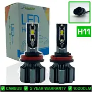 H11 COB LED Fog Light Bulbs Kit 8000 Lumens 12v Canbus 100W For Smart (for: Smart)