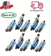 10 Pcs Adjustale Roller Lever Actuator Limit Switch ME-8108 for CNC Mill Plasma