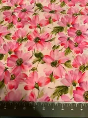 RARE! PINK FLORAL - HOBBY LOBBY - 2 YD 6" LONG