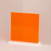 1/4" Neon Orange Fluorescent Acrylic Plexiglass Sheet 24" x 12" AZM Displays