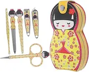 Beavorty Manicure Set 6pc Japan Tool Kit Nail Art Tools for Manicure Pedicure Care Tool Storage Bag Random