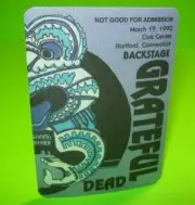 Grateful Dead Backstage Pass Freaky Tiki Puzzle 1990 Tour Original Vintage