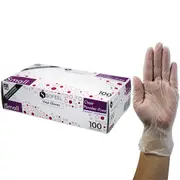 Sofeel Vinyl Powder Free Gloves Small Clear 100 Box
