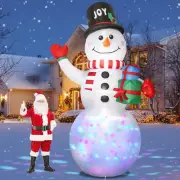 14FT Christmas Snowman Inflatables - Lighted 14 FT Tall Huge Snowman Christma...