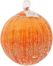 [Glass Of Venice] Murano Glass Medium Christmas Ornament - Orange