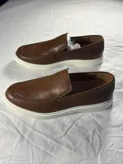 Allen Edmonds "HAYES" Men's SLIP-ON Comfort Loafers 12 D TAN NIB