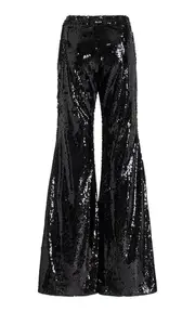 [FRANÇOISE] Exclusive Zaoua Sequined Flared-Leg Pants