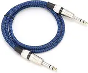 POENVFPO Microphone Balanced Mixer Amplifier,Stereo Line for DMX Stage Light,6.35 to 6.35 Audio Cable (15m/49.2ft)