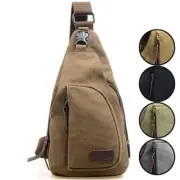 Men's Small Chest Sling Bag Travel Hiking CrossBody Messenger Shoulder