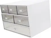 CANIGHT 1 Set Desktop Organizers and Storage Stackable Storage Drawers Small Desk Organizer with Drawers Desk Organizers with Drawers Practical Desktop Organizer Storage Case