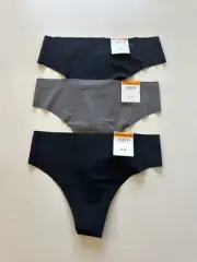 NWT! Lot of 3 Alfani Women's Sz S Laser-Cut Stretch Thong Panties Underwear