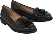 [Dorothy Perkins] Womens/Ladies Leigh Fringe Wide Loafers