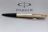 在飛比找Yahoo!奇摩拍賣優惠-【早期】 美國製 PARKER派克 61型鍍金條紋3號鋼筆F